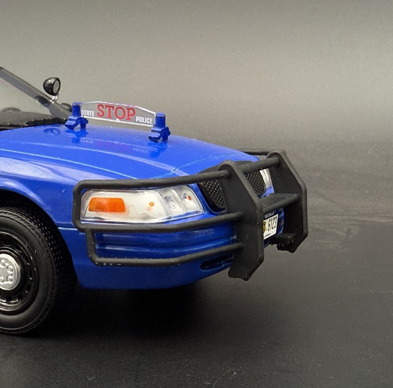 1/24 25 Go Rhino Wrap Around Push Bumper Pushbar Motormax Greenlight Crown Vic