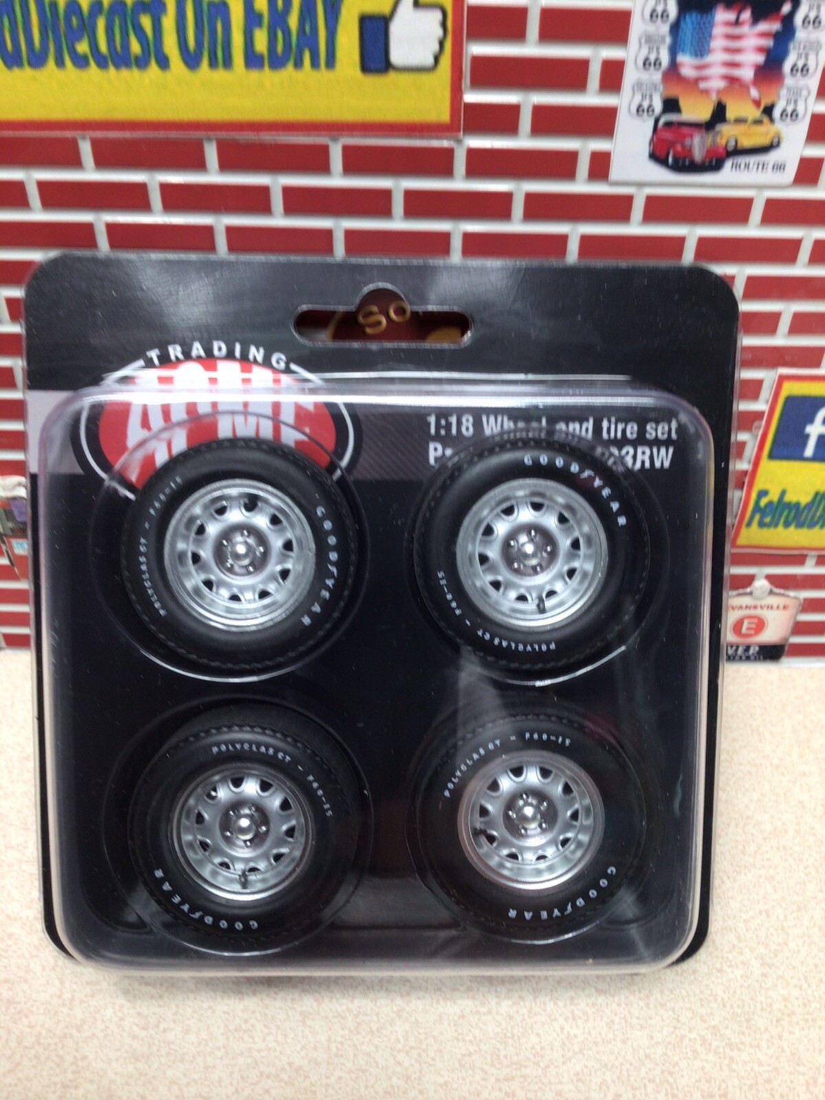1/18 ACME Mopar Rally Wheel and Tire Set A1806123RW Brand New In Stock