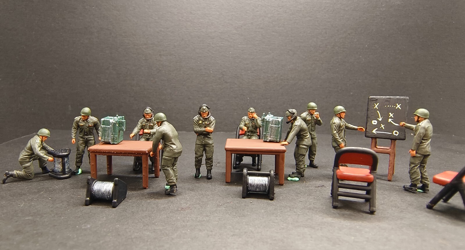 WW2 1/72 tank 1:72 USA GERMANY Command Post Battlefield5 Diorama totalwar