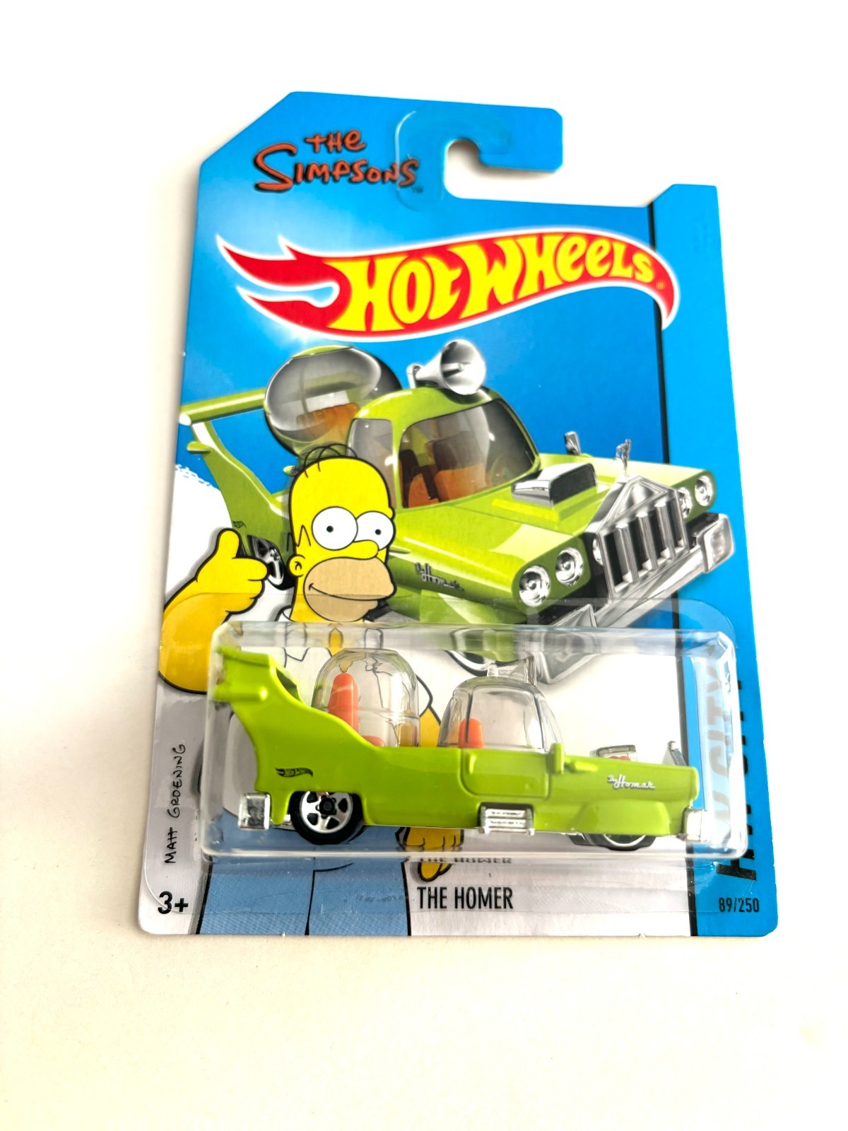 HOT WHEELS The Homer The Simpsons CITY 89/250 HTF card variation bxoo