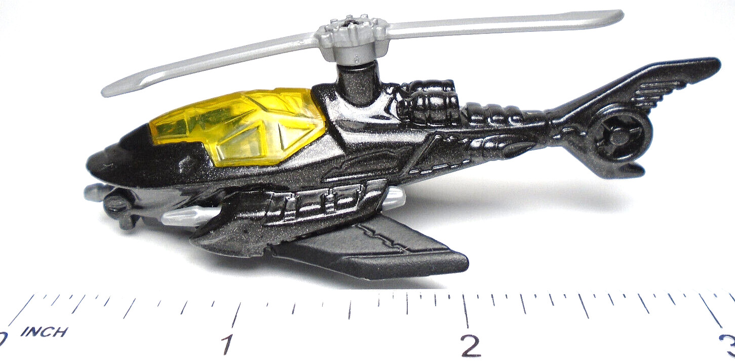 2015 HOT WHEELS 75 YEARS OF BATMAN BATCOPTER BLACK 3 1/4″ DIECAST HELICOPTER