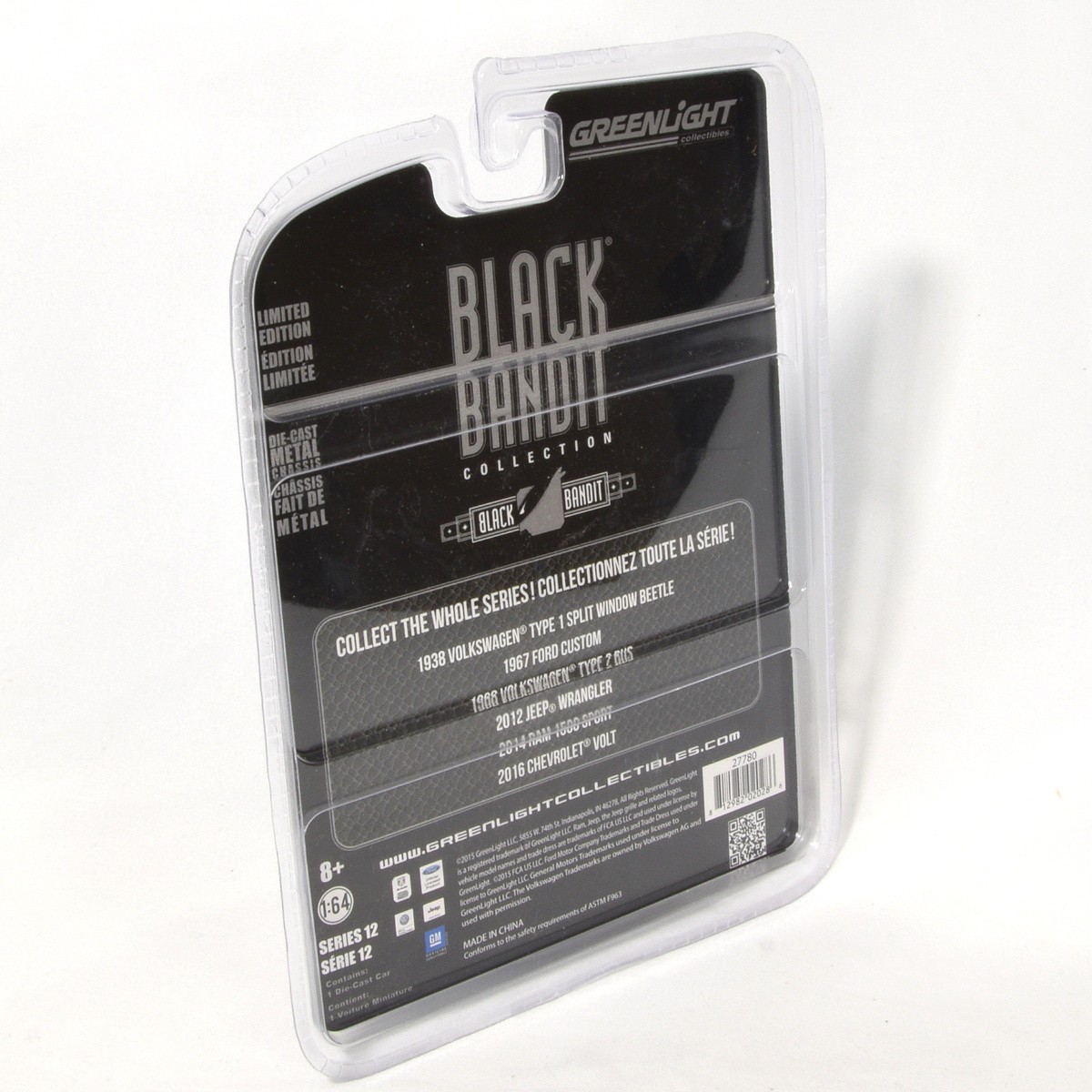 Greenlight Black Bandit Collection 1:64 Scale Diecast 2016 Chevrolet Volt NEW