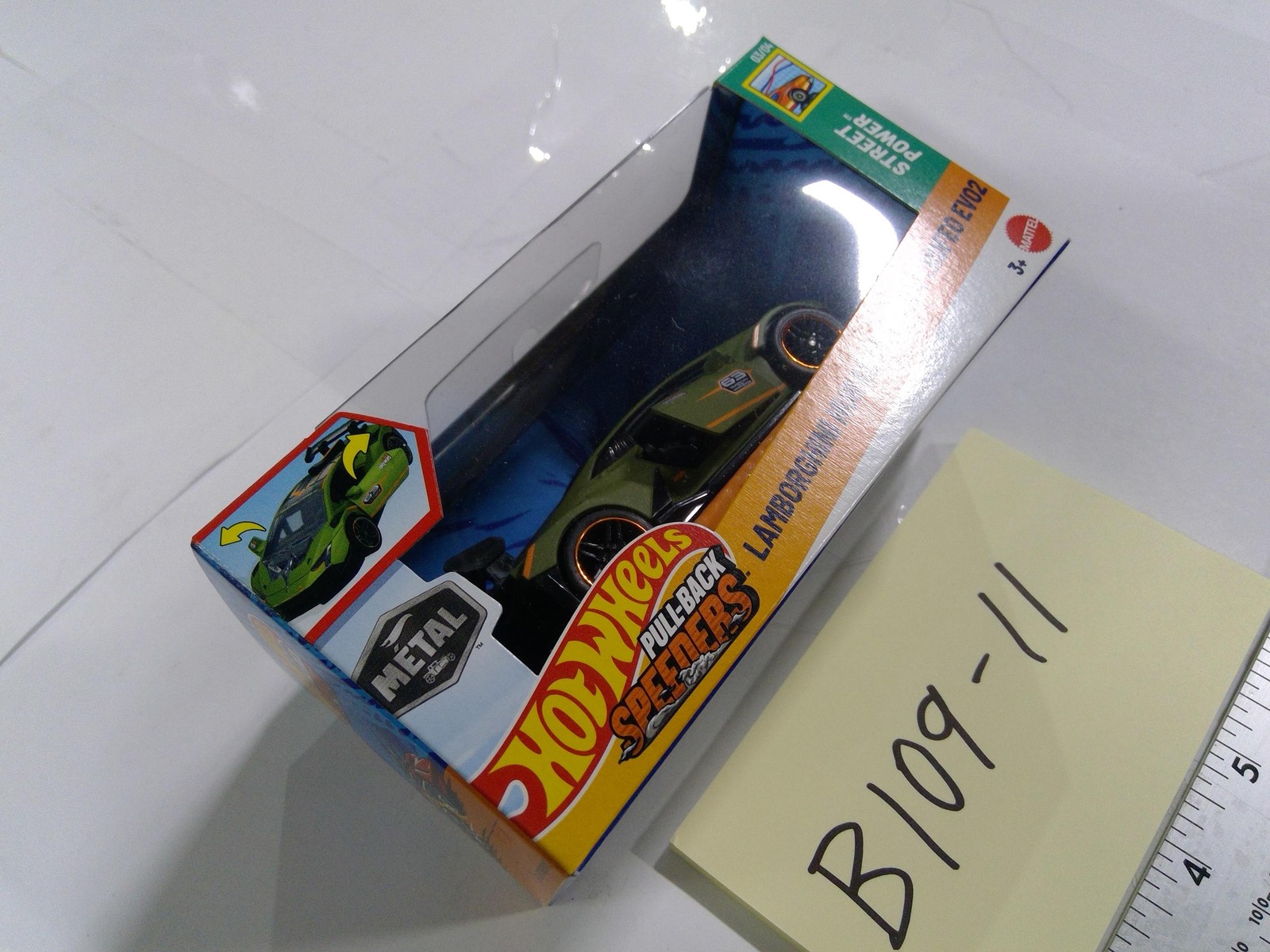 Hot Wheels Lamborghini Huracan Super Trofeo EVO2 Car 3+ Street Power Green New