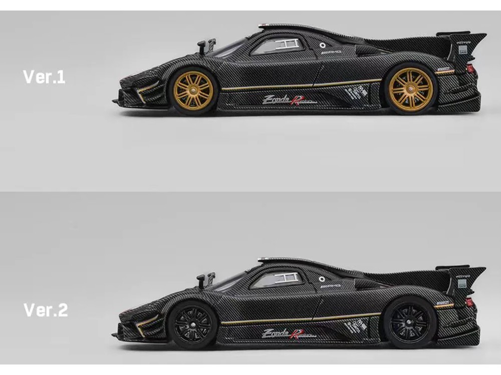 PAGANI ZONDA REVOLUCION CARBON W/EXTRA WHEELS 1/64 CM MODEL CM64-REVOLUCION-12