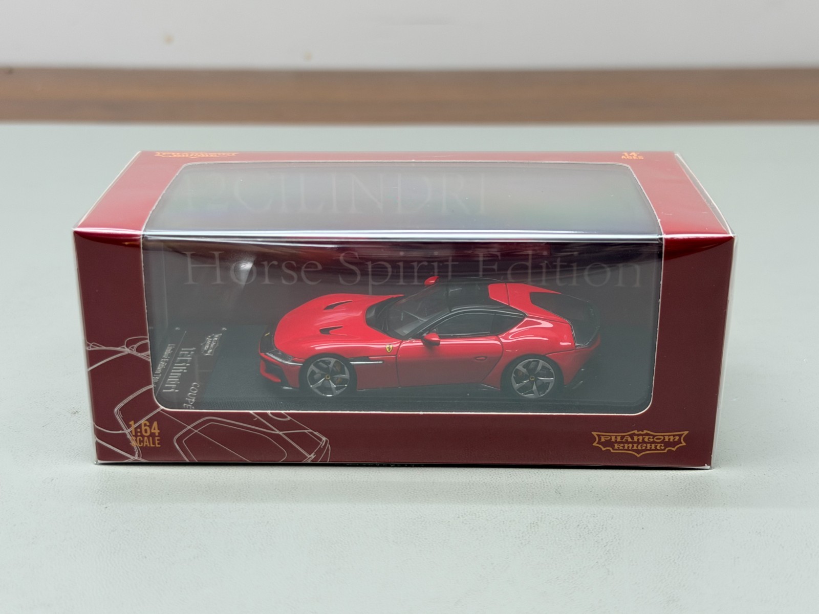 PK 1:64 Ferrari 12 Cilindri Phantom Knight Super Car Diecast Model Car