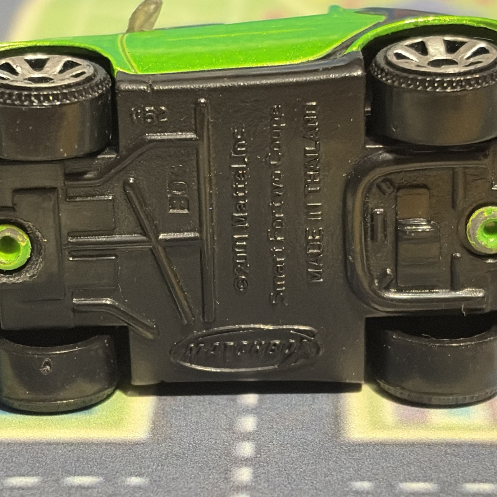 2009 Matchbox MBX Metro Rides #28 Smart Fortwo Cabrio Green Metallic 1:64 NM