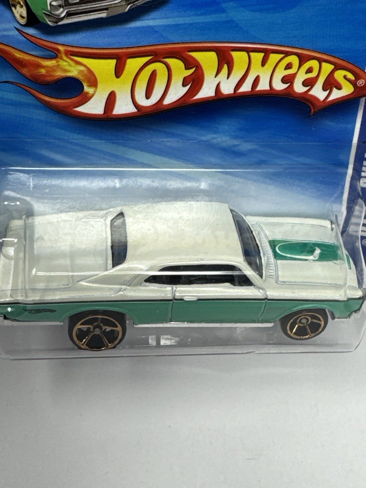 Hot Wheels Faster Than Ever Aqua Teal ‘67 Pontiac GTO #132 Short Card TB
