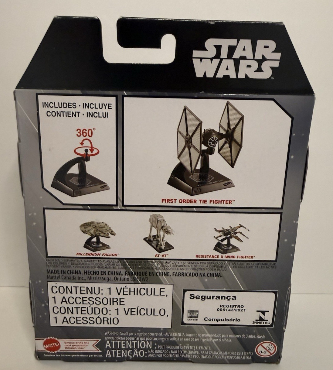 Lot of 3 Star Wars Starships Select Vader Tie Advanced Tie Fighter Interceptor