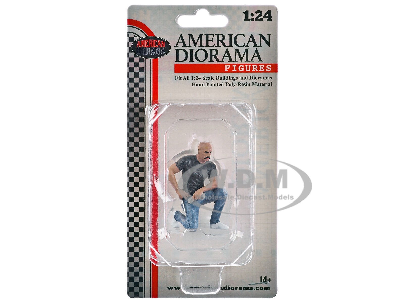 “MUSCLE MECHANICS” FIGURE #6 FOR 1/24 SCALE MODEL BY AMERICAN DIORAMA AD-25206