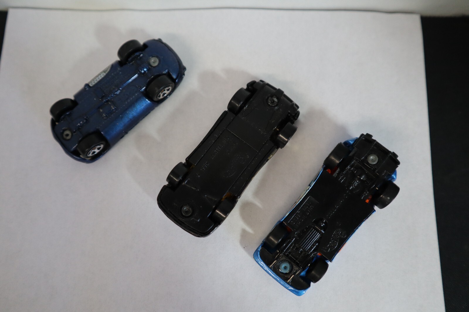 VTG Hot Wheels 1992 Jaquar Black 1998 Jaquar Blue 1996 Callaway Blue Lot of 3