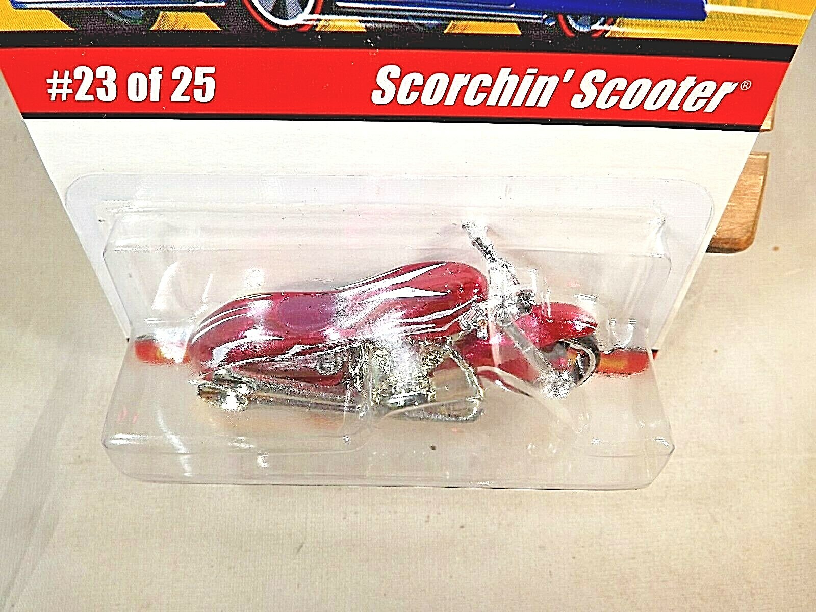 2004 Hot Wheels Classics Series 1 23/25 SCORCHIN SCOOTER Pink Variant w/BlkMC3Sp
