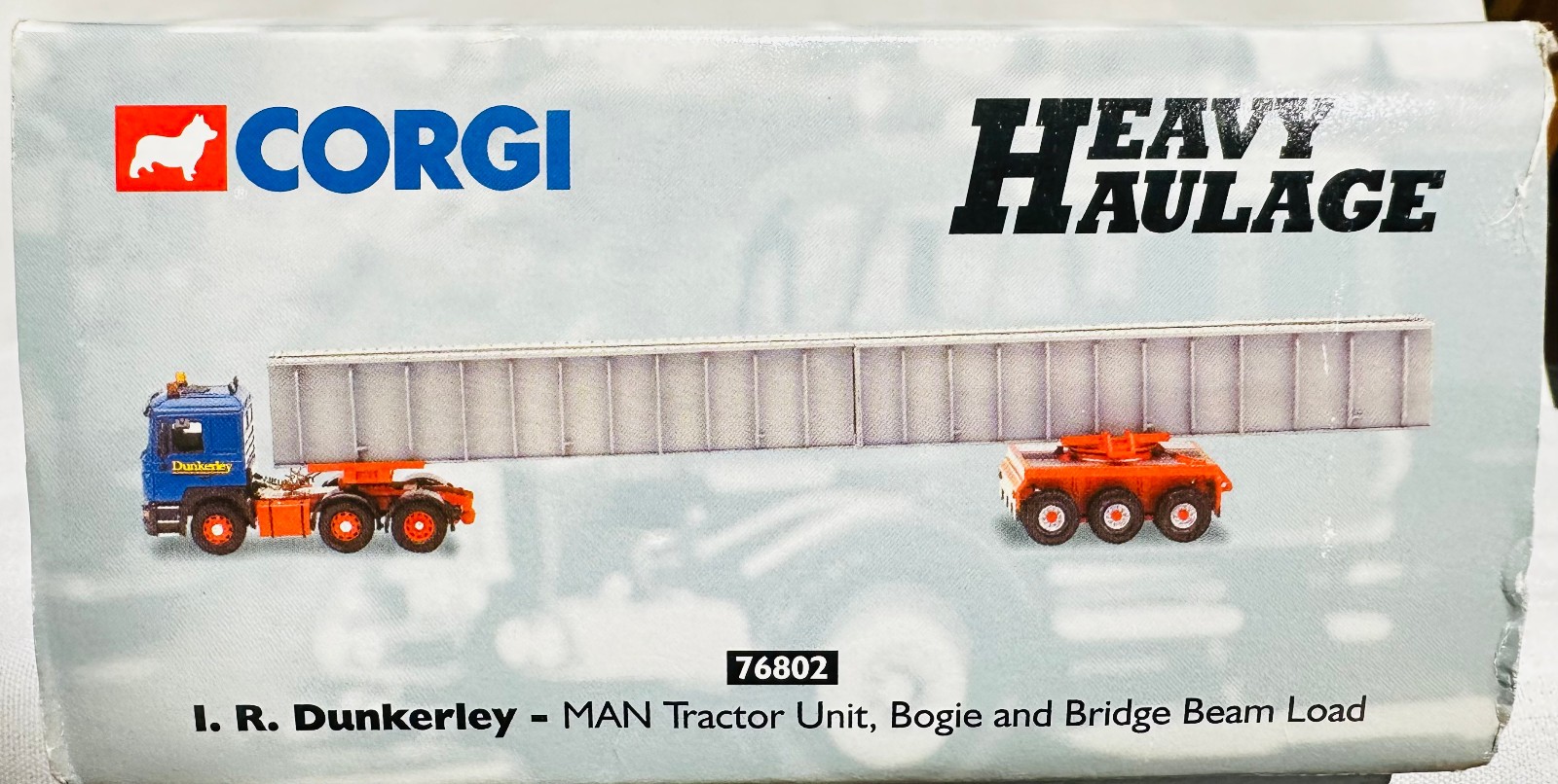 I.R. Dunkerley MAN Tractor Unit w/ Bridge Beam Load By Corgi 1/50th Scale