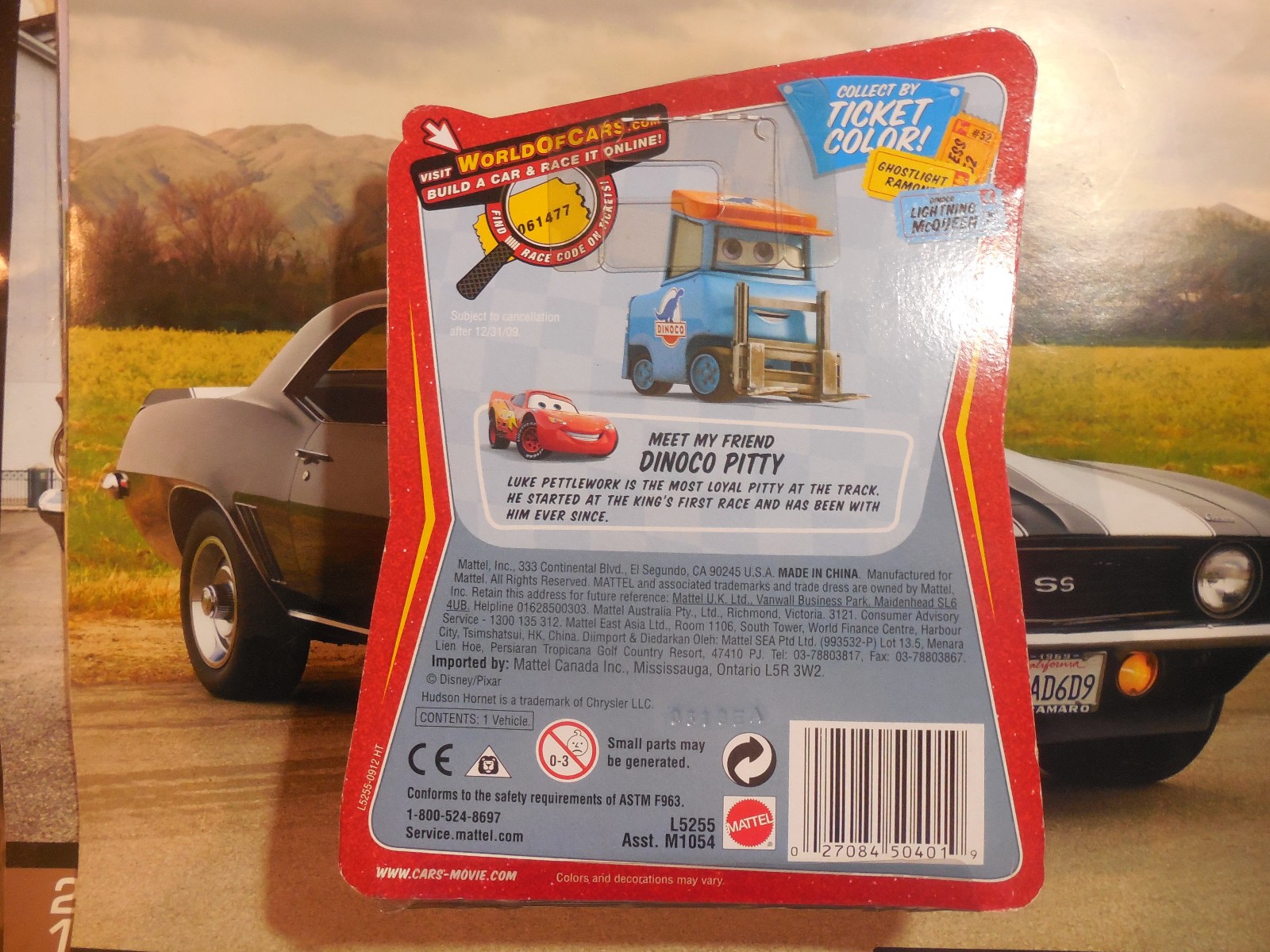 Disney Pixar Cars ERROR Doc Hudson with Ghostlight Ramone Tag, Race-O-Rama 2008