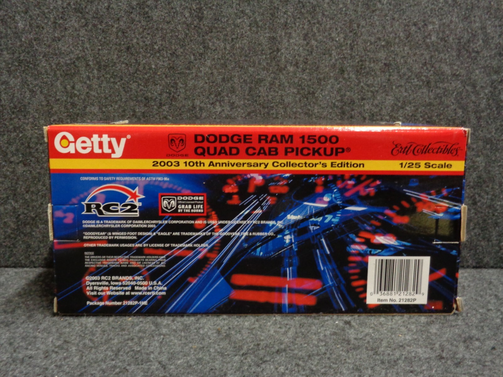 2003 DODGE RAM 1500 CREW CAB PICK UP TRUCK 1:25 ERTL GETTY FUEL OIL GASOLINE