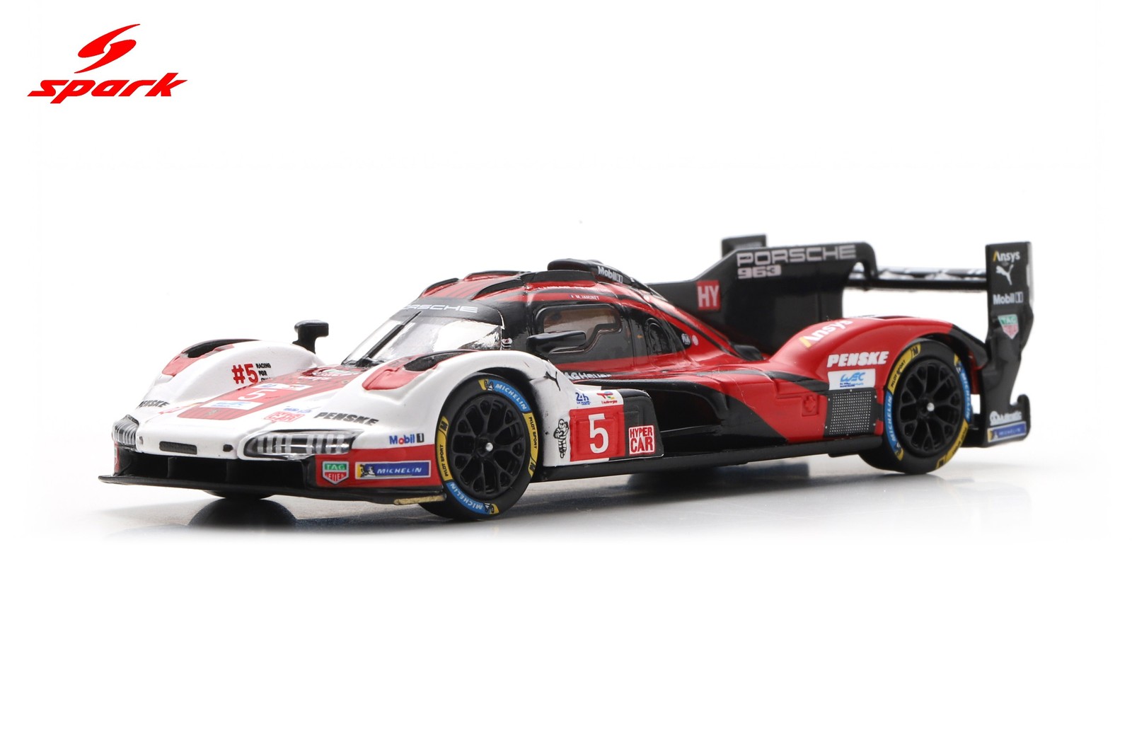 Spark 64S063 1/64 Porsche 963 No.5 PENSKE MOTORSPORT 6th Le Mans 24H 2025