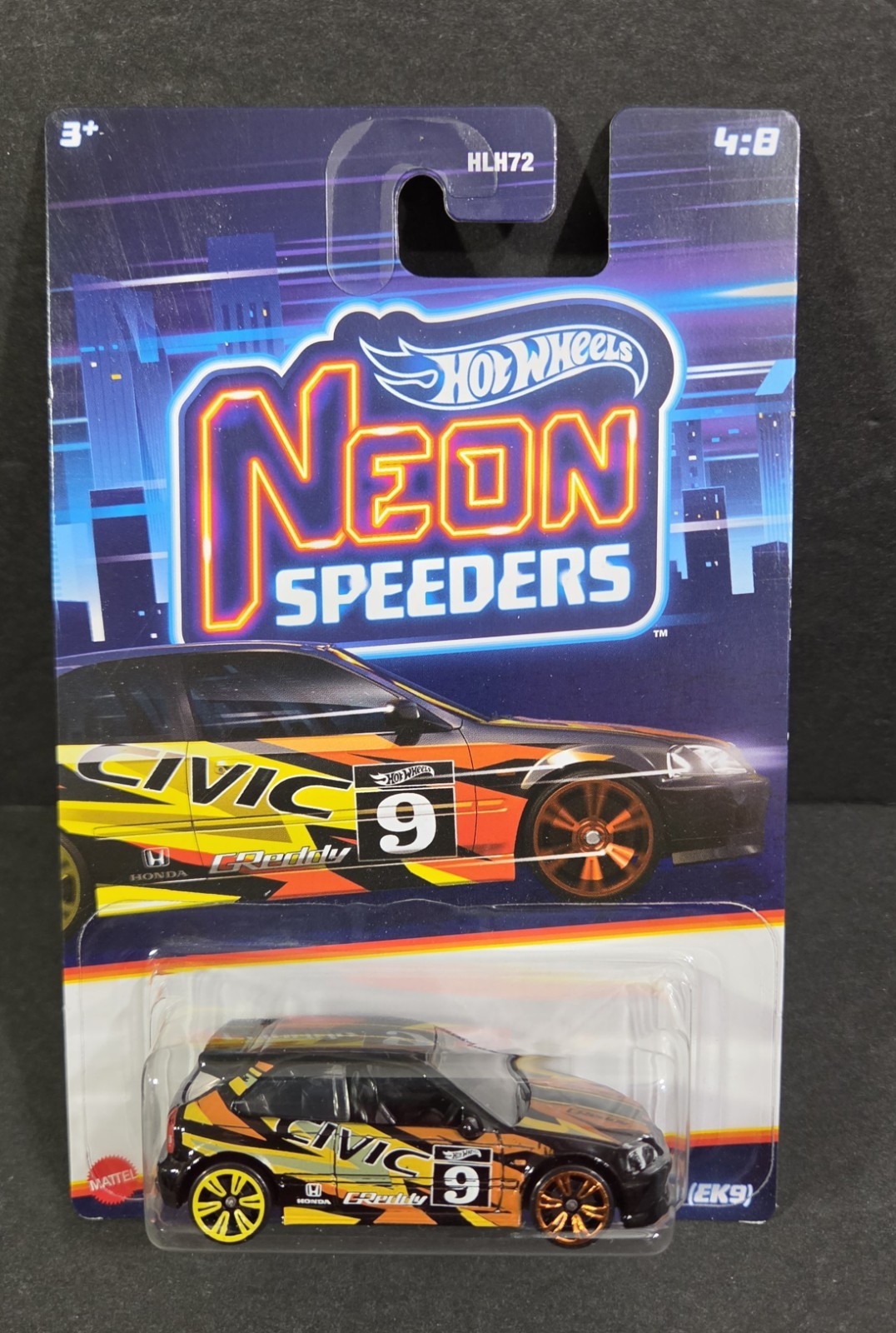 NEW 2023 Hot Wheels Neon Speeders ’99 Honda Civic Type R [EK9] Walmart Exclusive