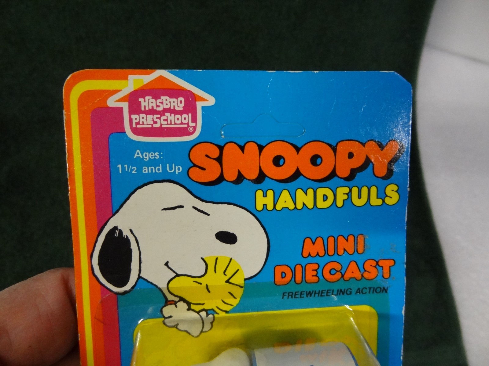 Vintage New NIB HASBRO SNOOPY Handfuls Mini Diecast MAIL TRUCK 1965 Hong Kong