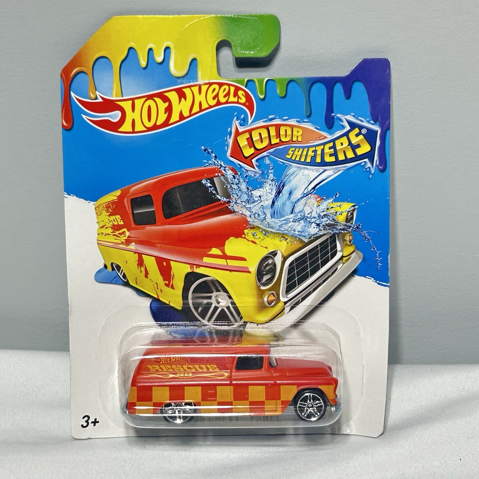 2013 Hot Wheels Color Shifters 1955 Chevy Panel Truck red/yellow PR5’s