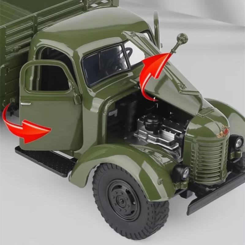1:32 CA30 CA10 Diecast Tactical Truck Military Model with Sound & Light Toy