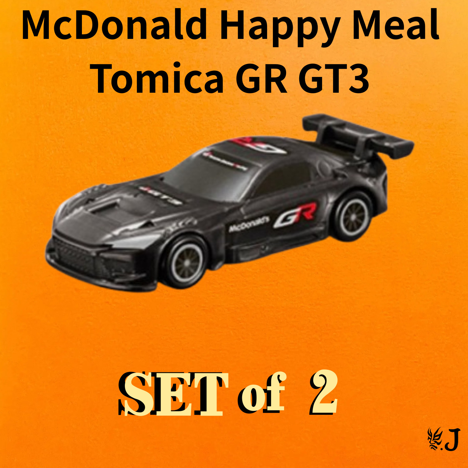 Takara Tomy Tomica Toyota GR GT3 McDonald Happy Meal Toy 2 Set Japan