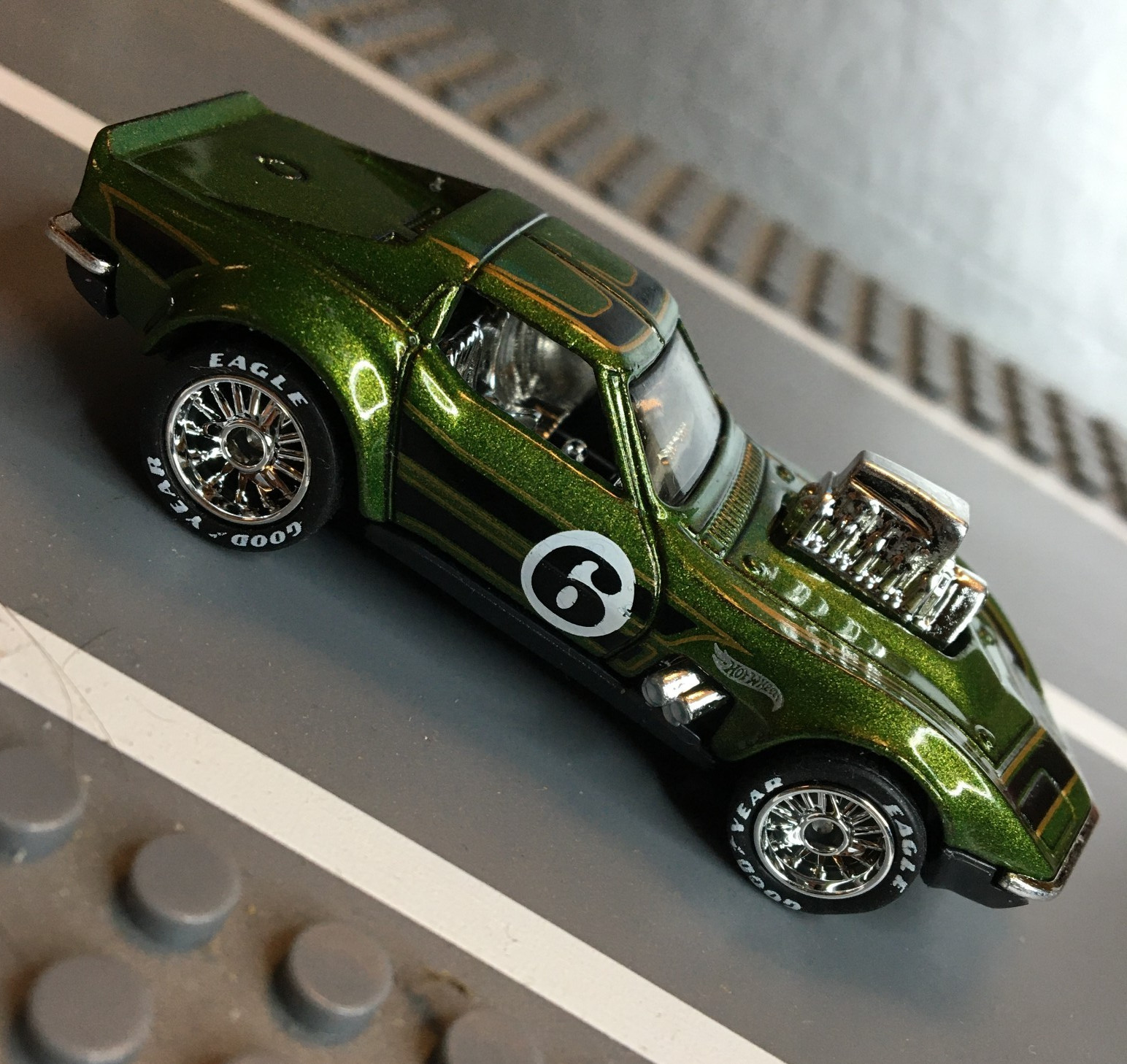 Hot Wheels ’69 CORVETTE Gas Monkey Garage Super CUSTOM Real Riders Wheel Swap