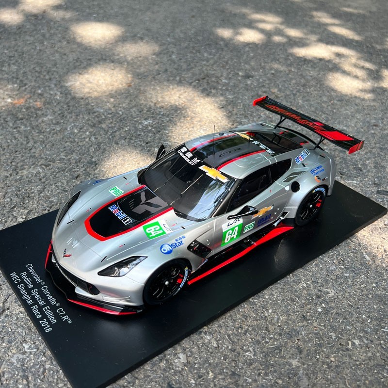 1:18 Original Model by Spark,Chevrolet Corvette C7.R Redline WEC Shanghai 2018