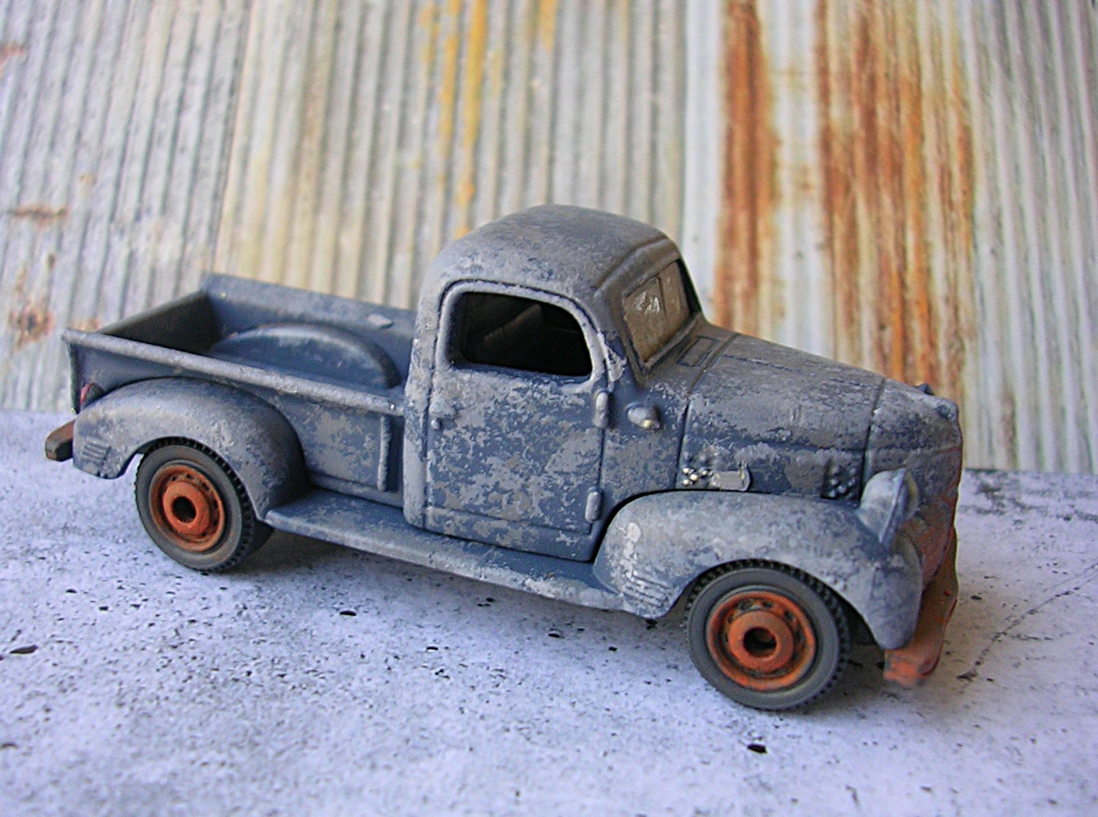 Matchbox 1940 V-Series Dodge Pickup Truck Rusty Weathered Barn Find