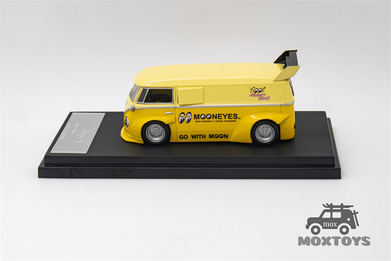 Mini Station 1:64 RWB-Targa Beetle T1 Van Trailer Set Mooneyes Model Car