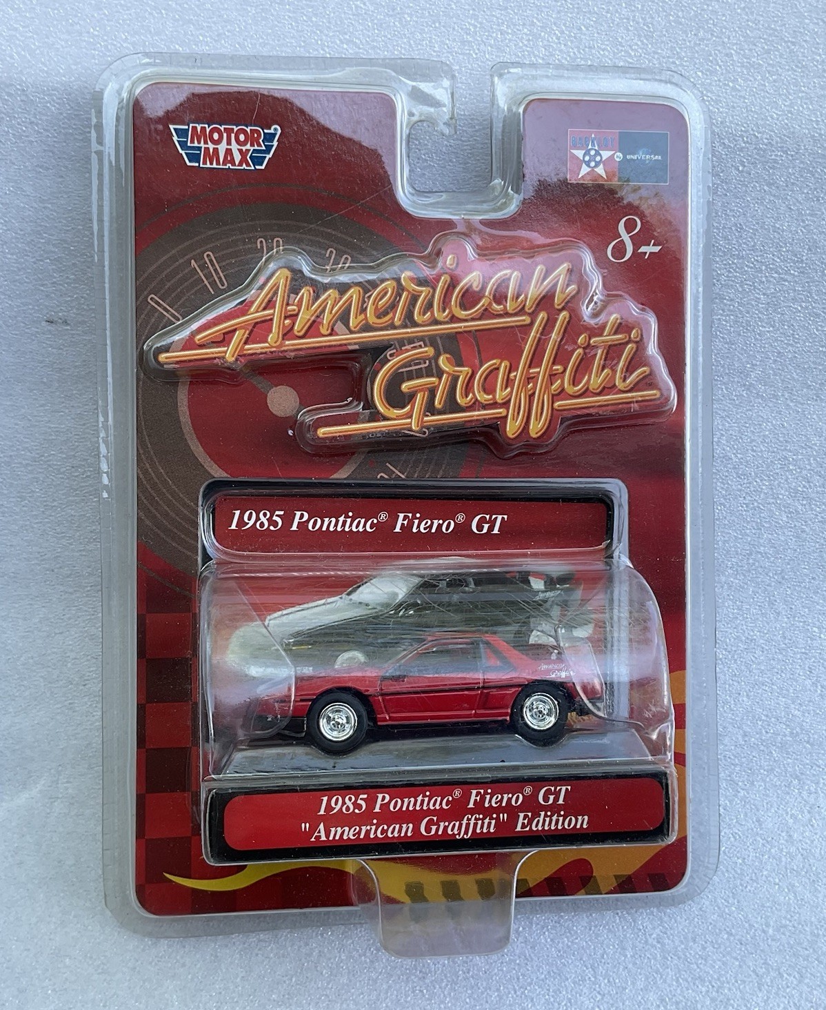Motor Max American Graffiti 1985 PONTIAC FIERO GT Red MOC