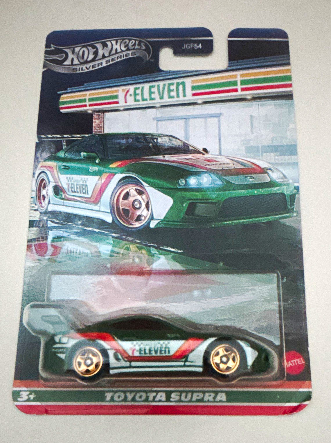 2025 Hot Wheels Silver Series Seven Eleven Toyota Supra Exclusive 7/11 Green