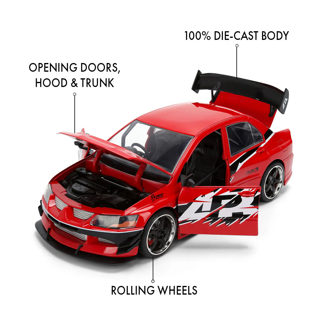 1:24 Sean’s Mitsubishi Lancer Evolution IX – Red — JADA: Fast & Furious