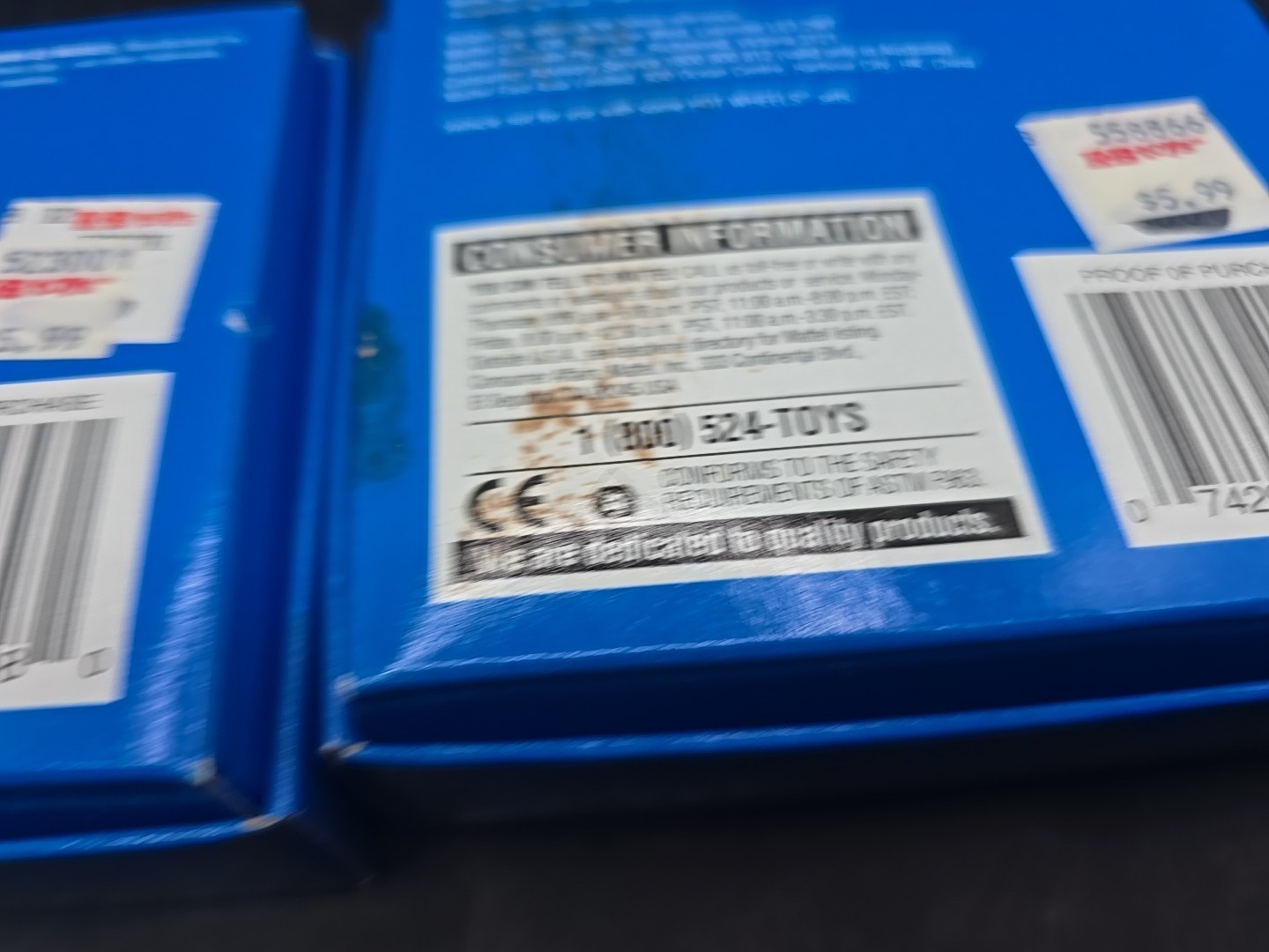 1998 Hot Wheels Special Edition KB Toys Series 1 Sweet 16 Gold & Blue Read