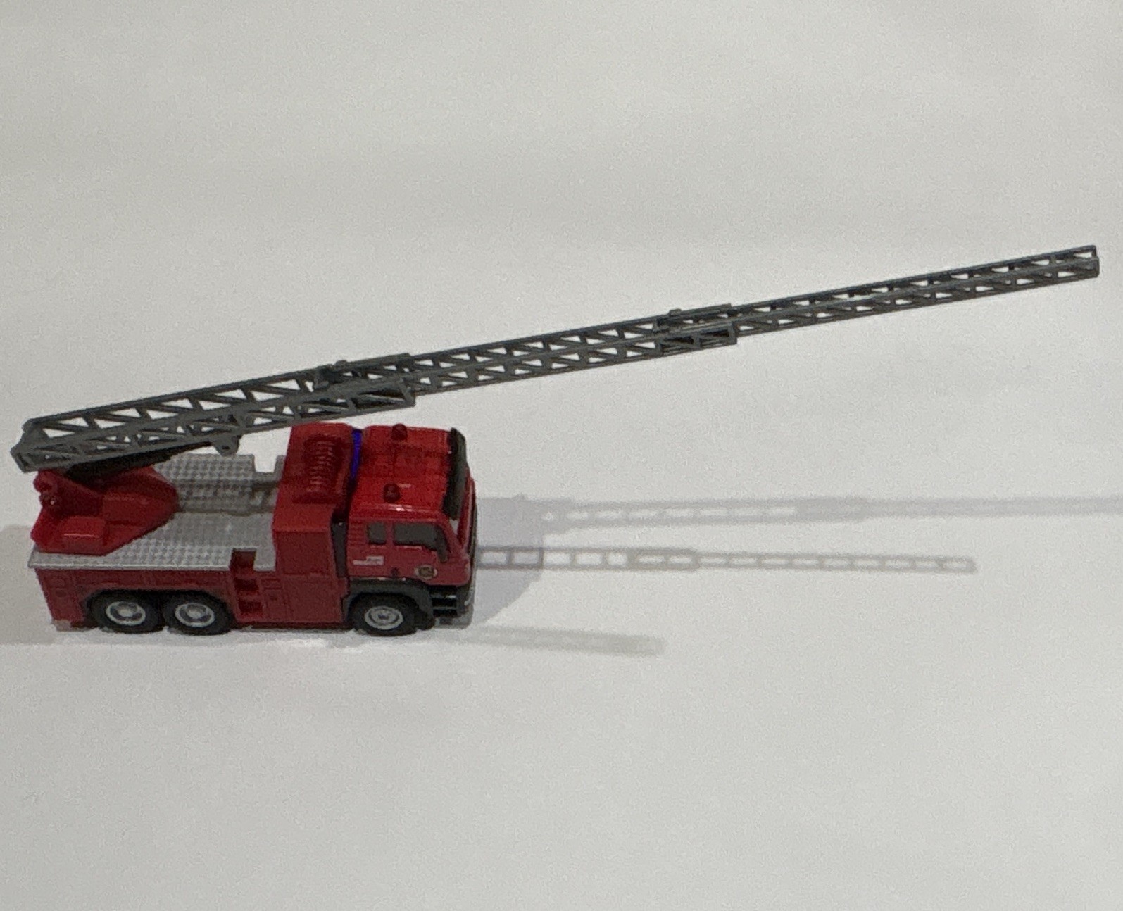RealToy MAN Fire Rescue Ladder Truck Red/Gray Diecast Toy Vehicle Extendable