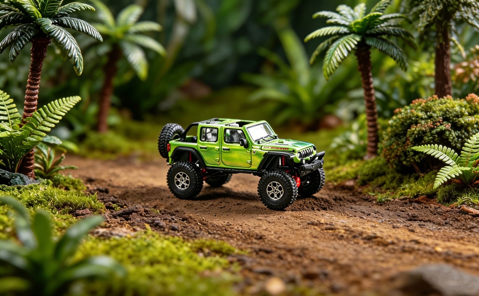 GCD Wrangler 4×4 Offroad Diorama Car Roof Tent Suspensions Toy Box IN STOCK 1/64