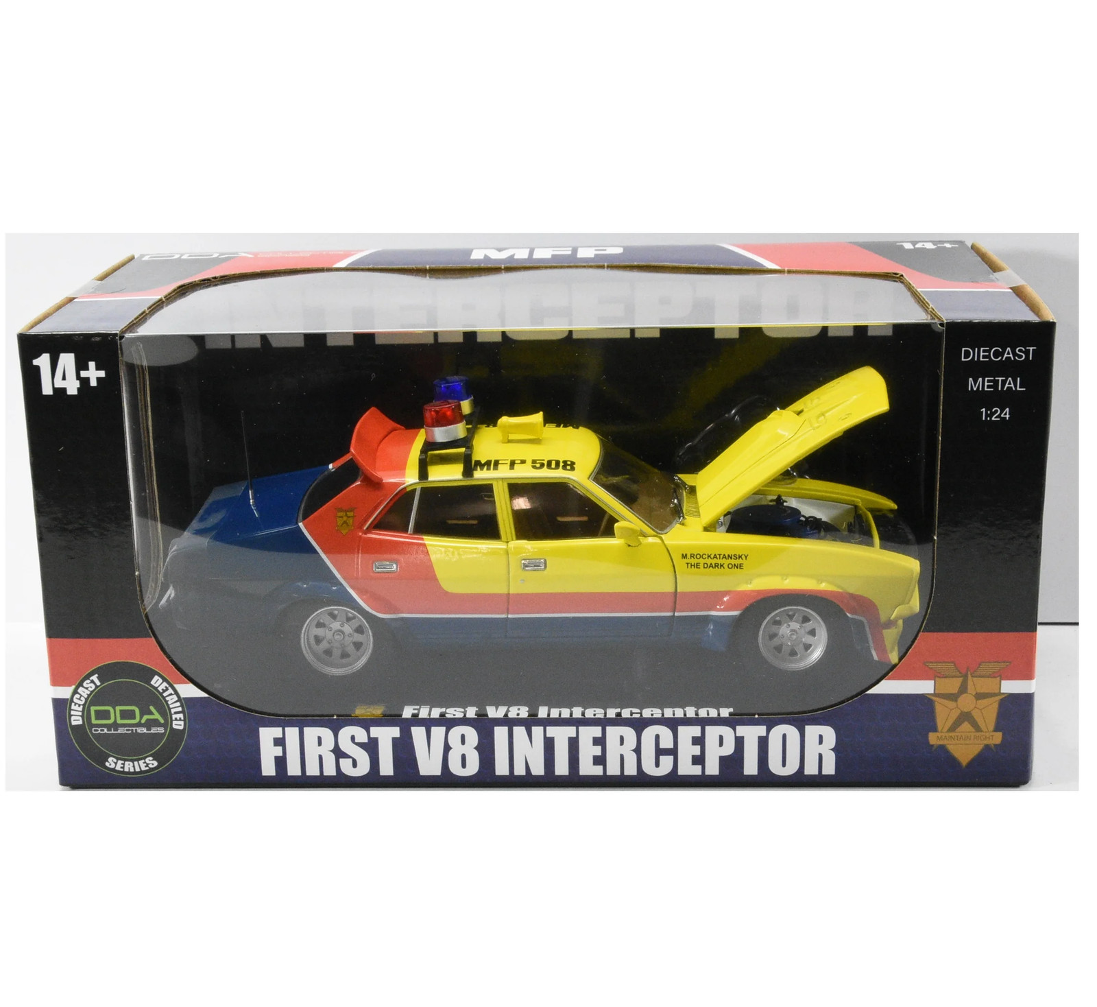 1:24 Mad Max — Yellow Interceptor — Ford XB Falcon — DDA Collectibles