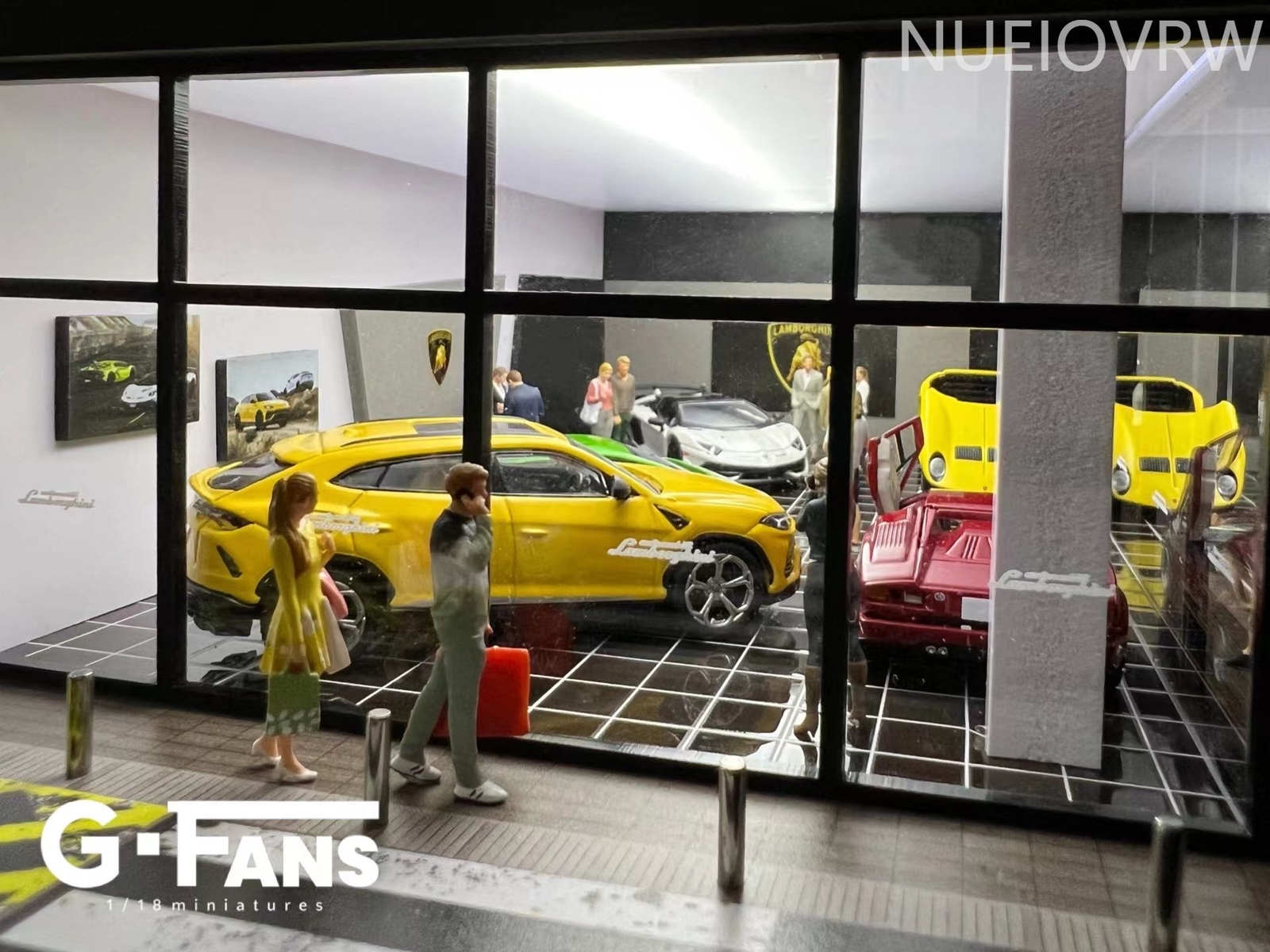 1/64 Scale Diorama Car Garage Model Backdrop Car Parking Lot Display Scene Model