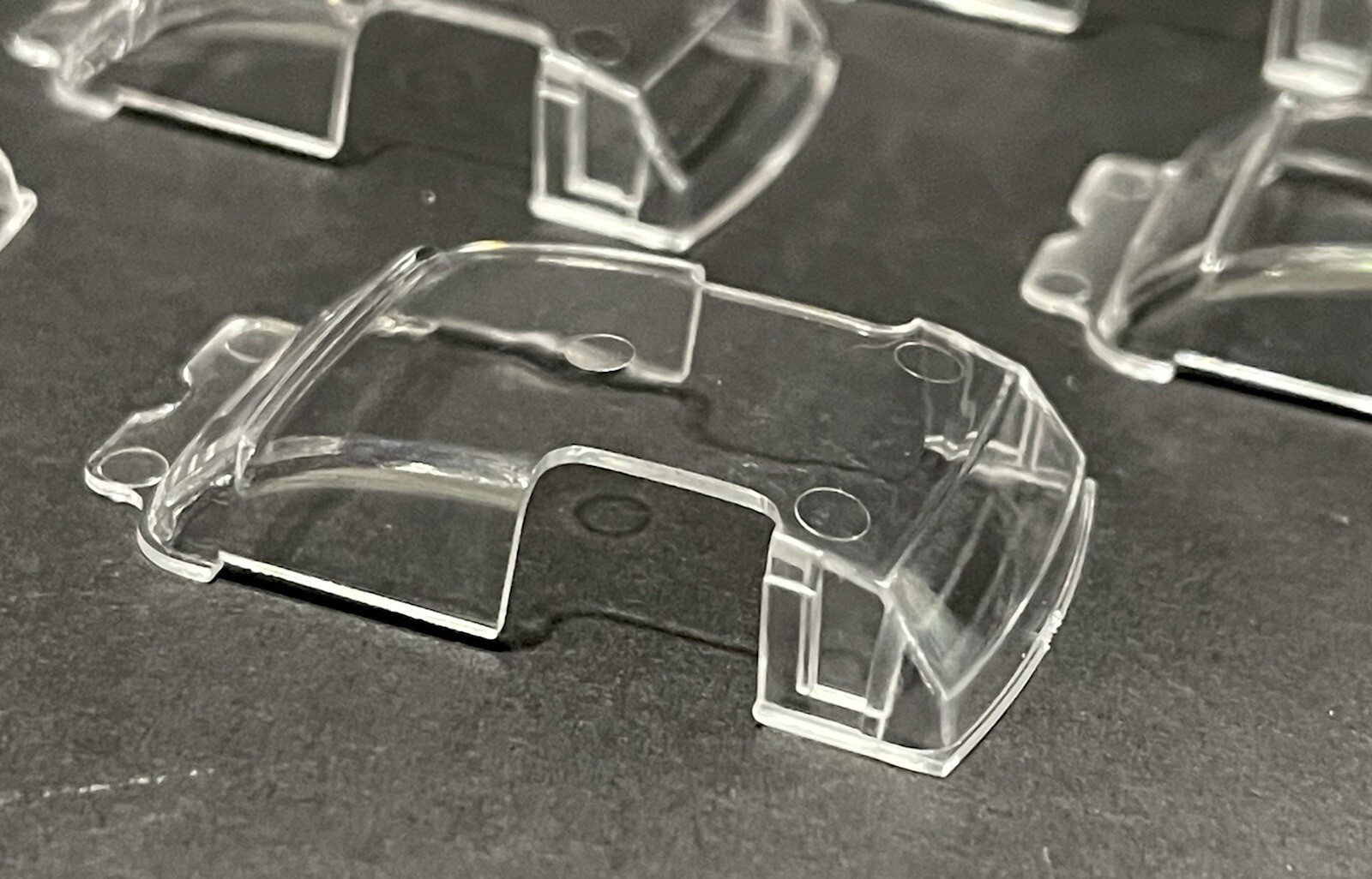10x Clear Replacement Windows For Hot Wheels 55 Bel Air Gassers Fits 1/64 Scale