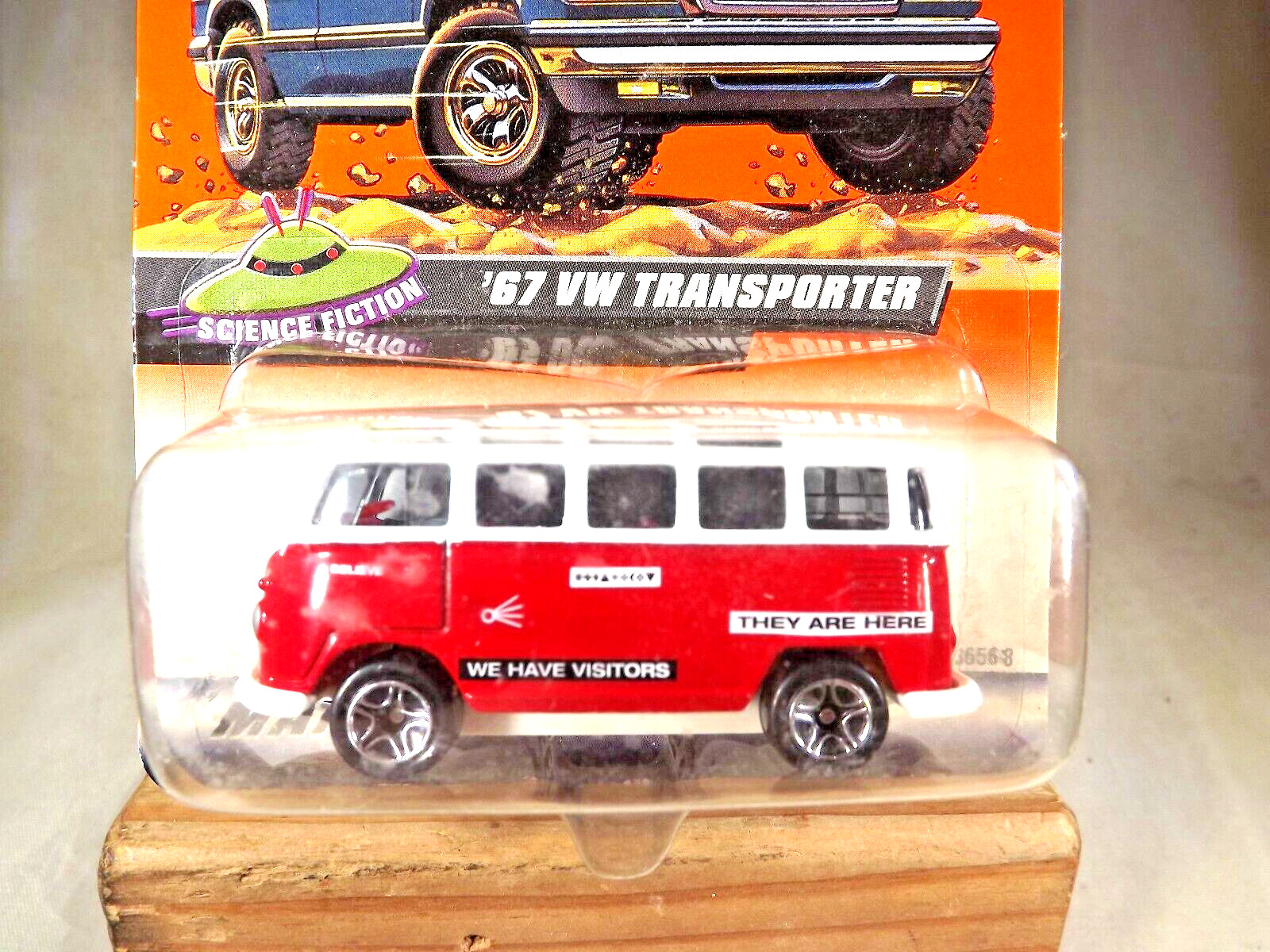 1999 Matchbox #64 Science Fiction Series 13 ’67 VW TRANSPORTER White-Red w/5 Sp