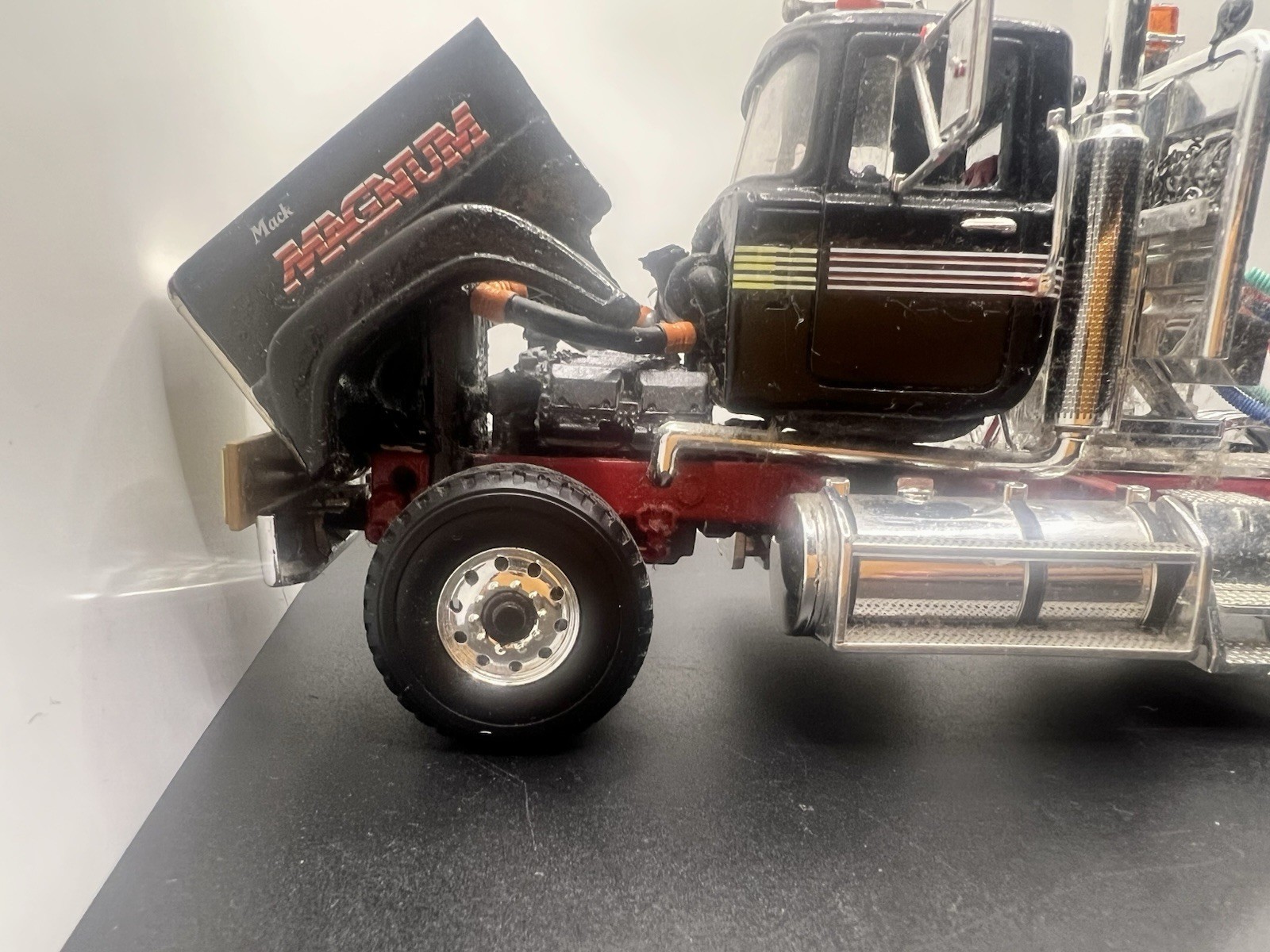1/34 Custom Conversion First Gear Mack Superliner II Magnum Tri Axle Tractor