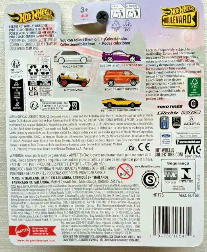 Hot Wheels Premium Ford Transit Supervan HRT76 HW Boulevard Metal/Metal R/R
