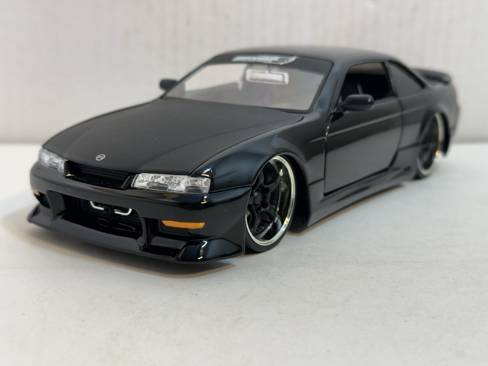 JADA OPTION D 1998 NISSAN 240SX (S-14) BLACK 1:24 DIECAST MODEL CAR NEW NO BOX