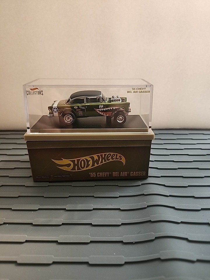 Hot Wheels ’55 CHEVY BEL AIR GASSER Flying Aces Tigers RLC Exclusive #8709/12000