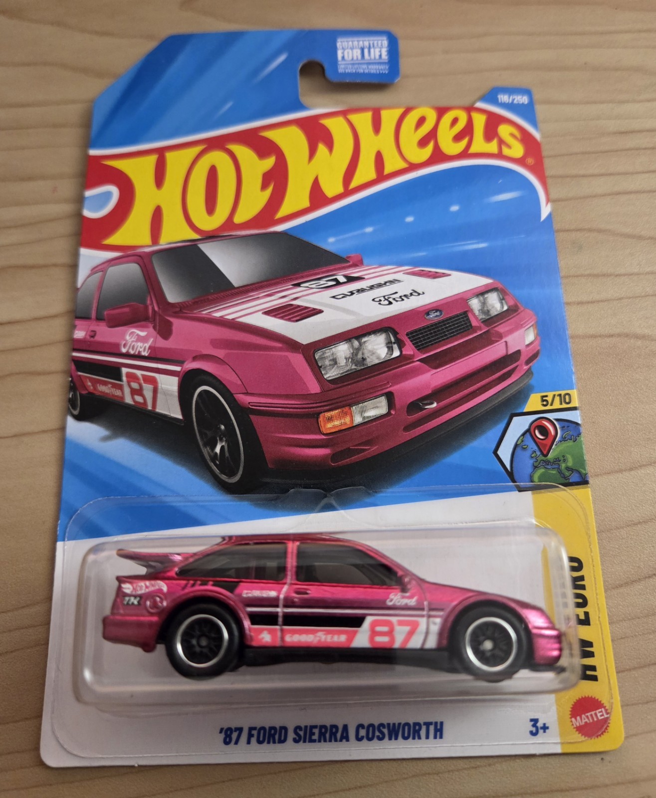 2026 Hot Wheels ’87 Ford Sierra Cosworth Pink STH HW Euro Super Treasure Hunt