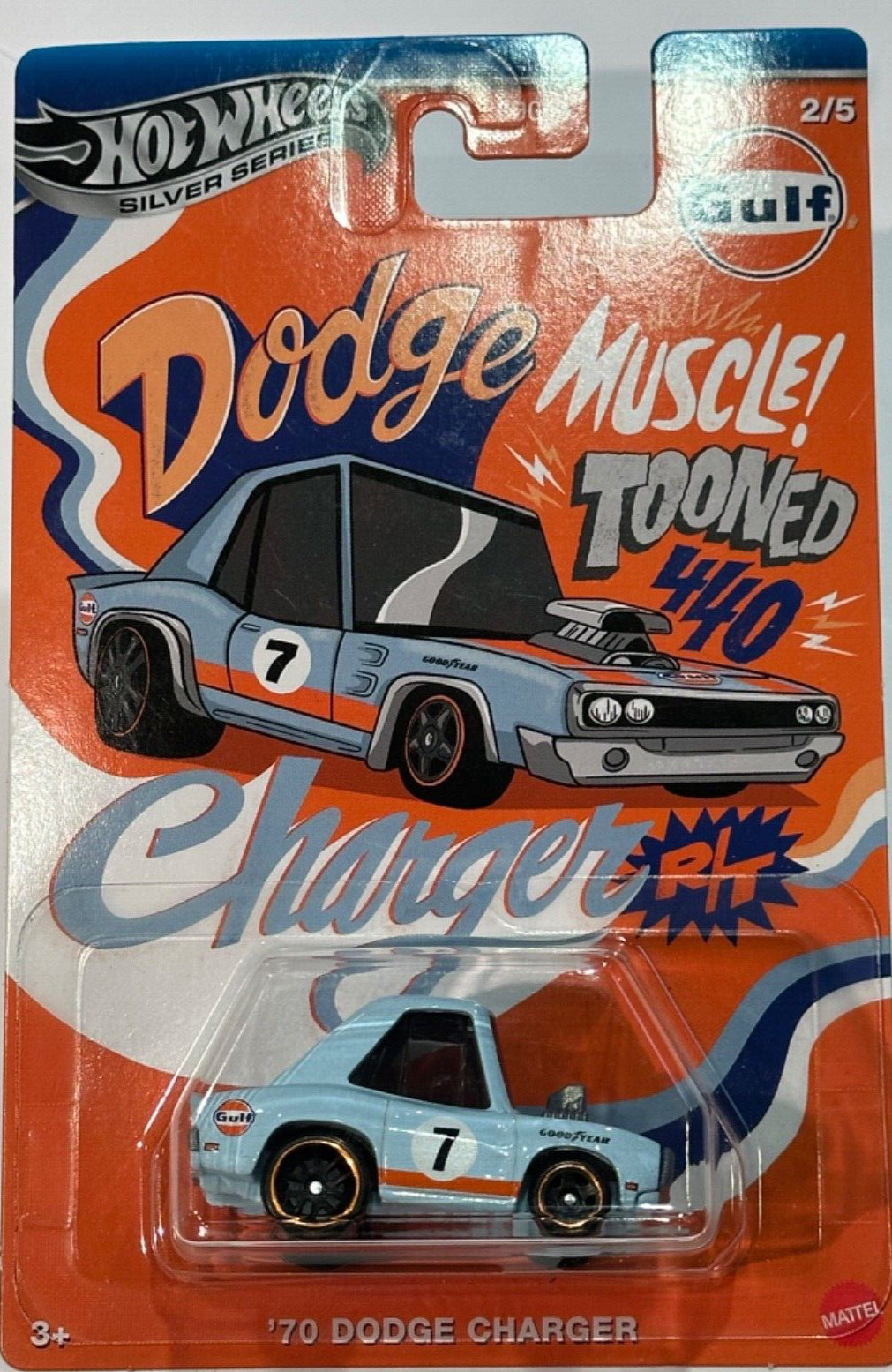 2025 🔥 HOT WHEELS, SILVER SERIES, TOONED GULF, SET OF 5