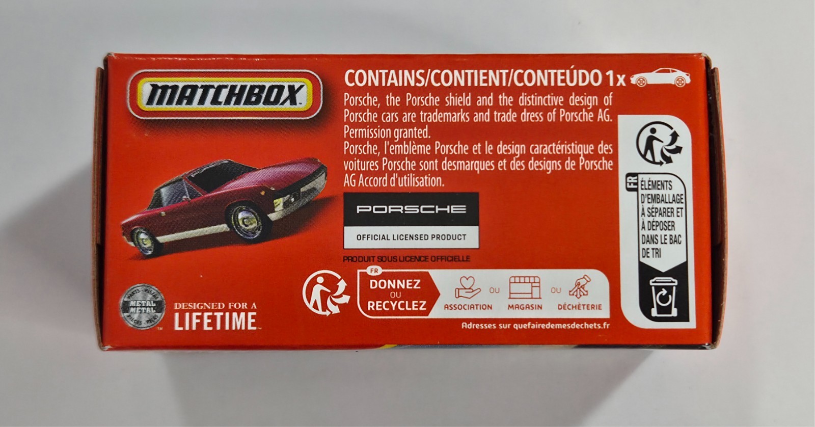 ’71 Porsche 914 95/125 Matchbox 2026 POWER GRABS JHR24 MBX Road Trip red