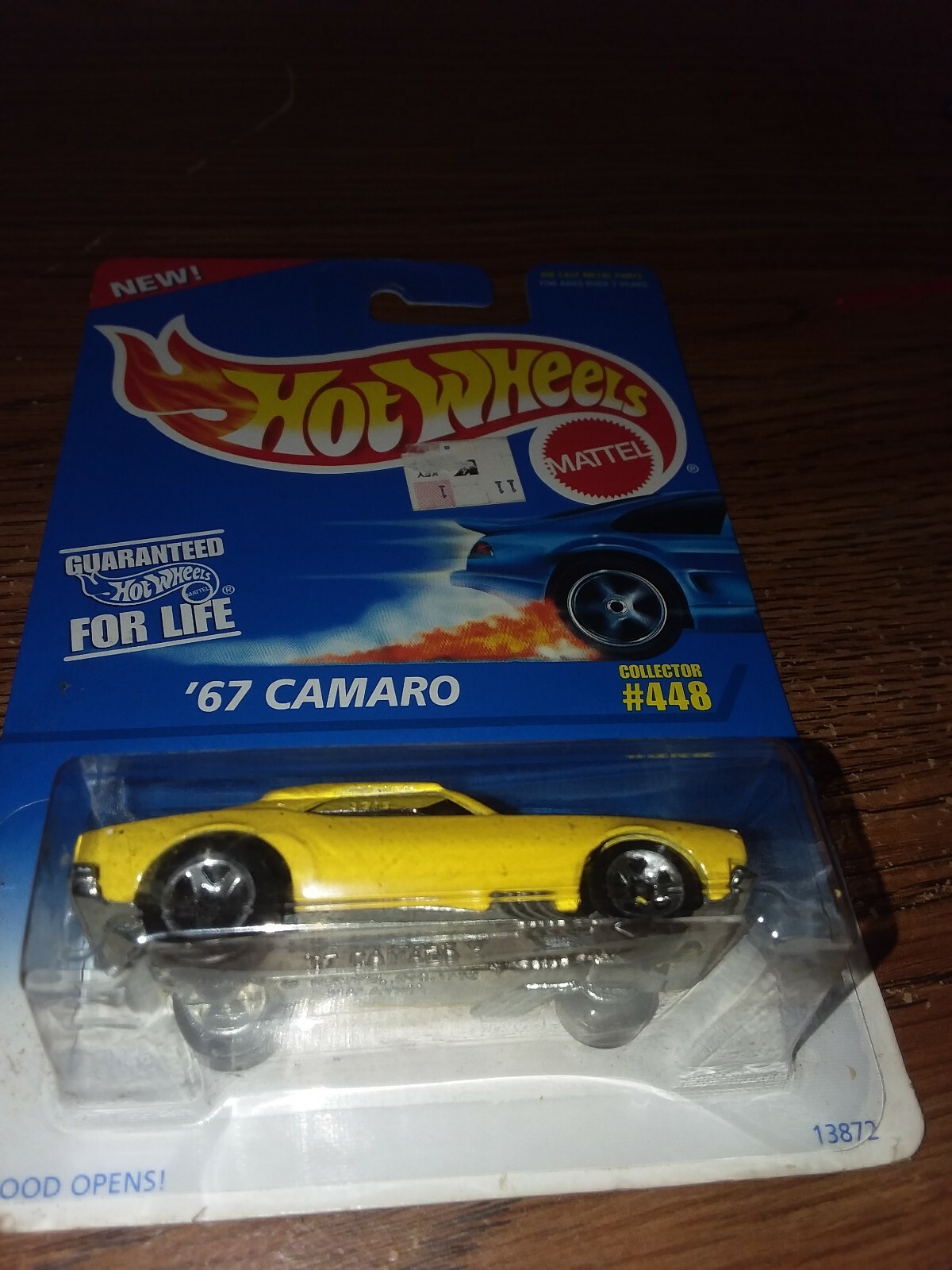 1995 HOT WHEELS 1967 CAMARO COLLECTOR #448 with PROTECH CASE