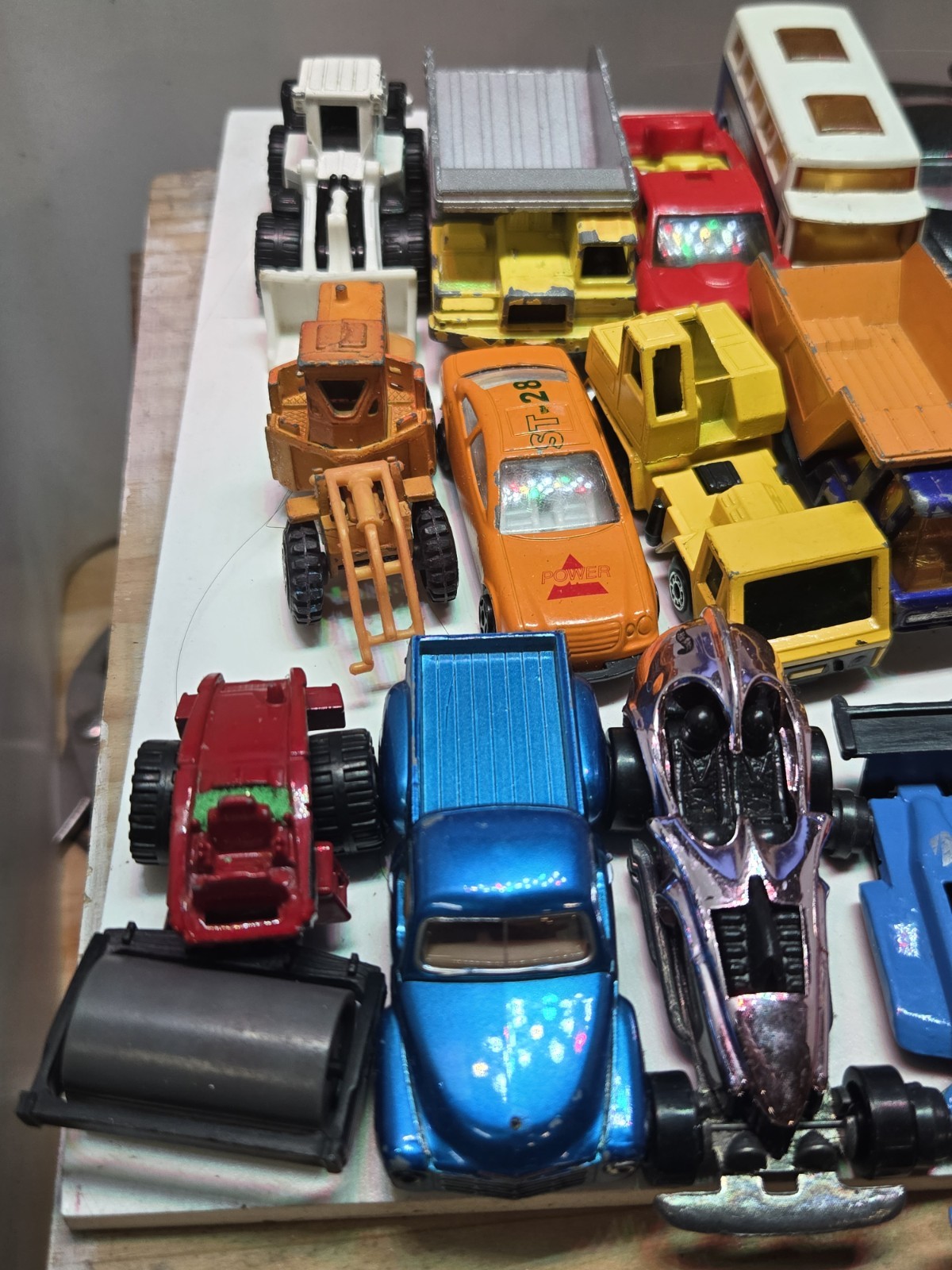 Hot Wheels Matchbox Die-Cast Car & Trucks Construction Boat Bikes Mixed Lot 45+!