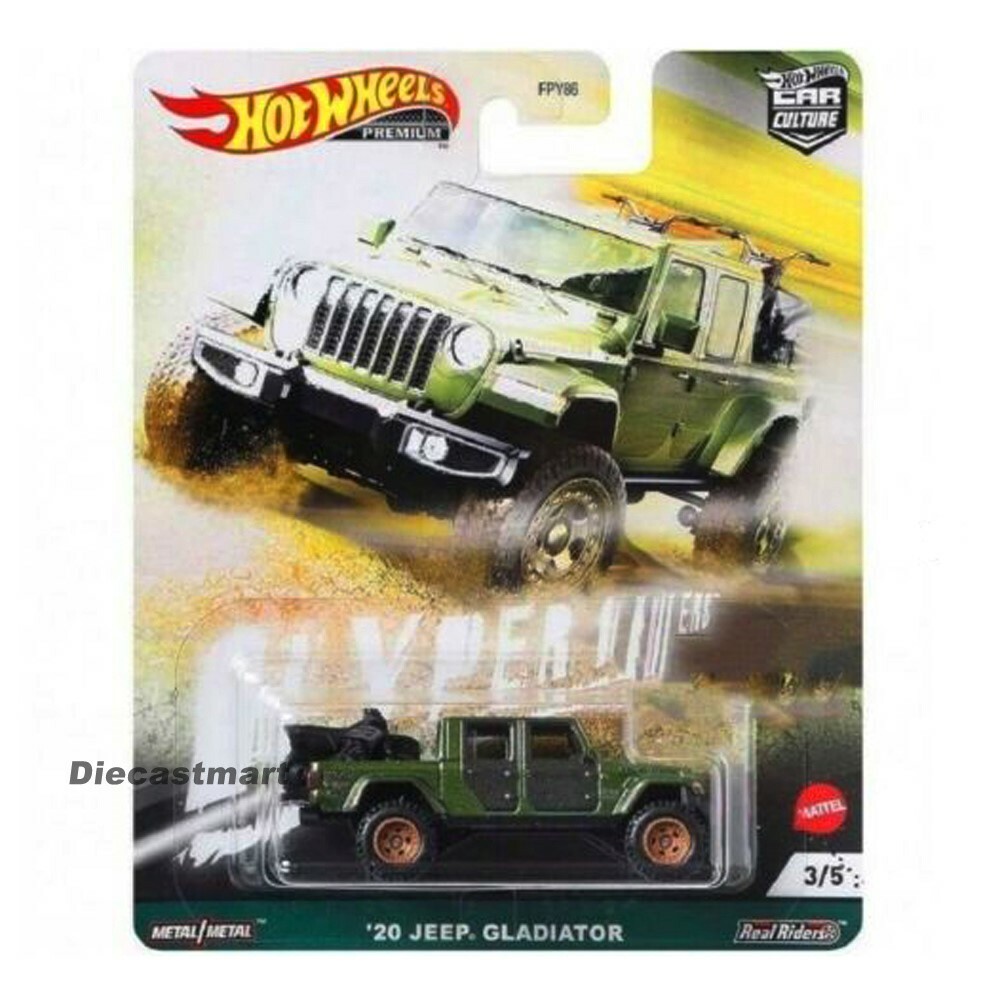 Hot Wheels 1:64 Hyper Haulers Jeep Gladiator 2020 FPY86-957F Green Diecast Model