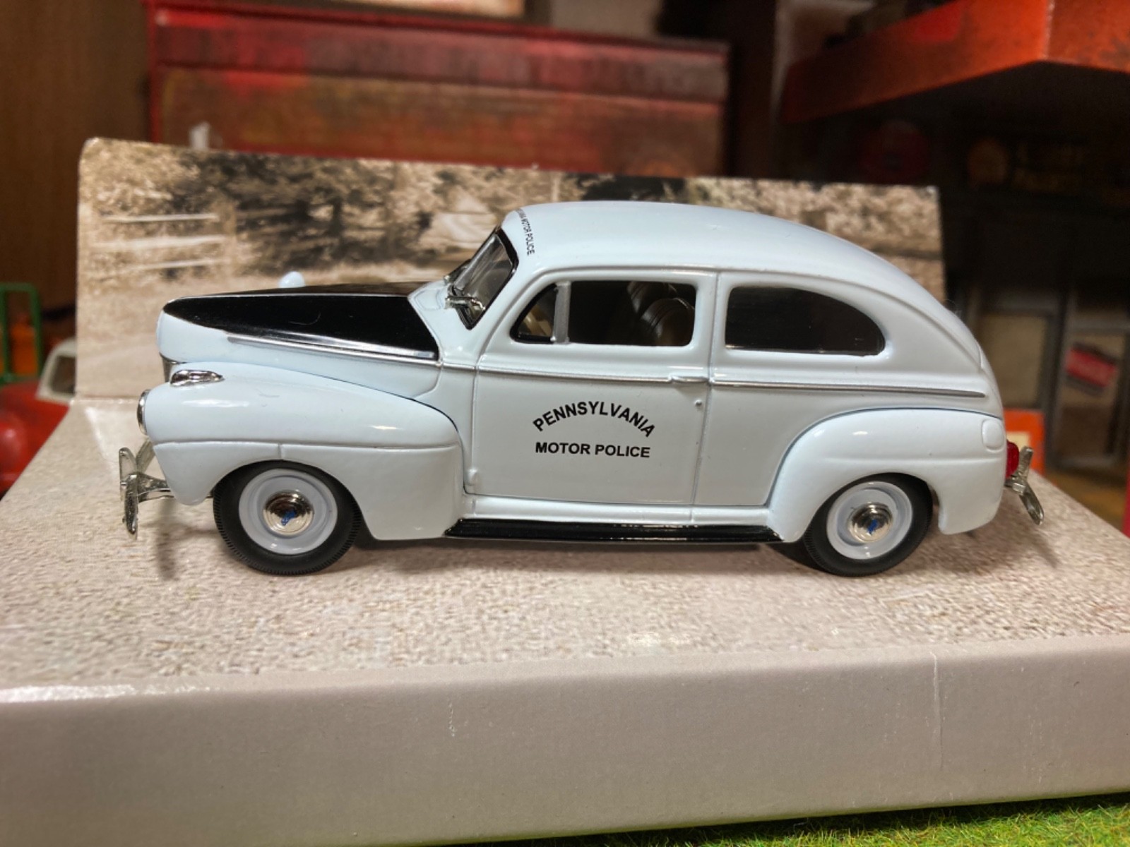 1941 Ford Deluxe Pennsylvania Police Car, 1/43 Scale, New in Original Box