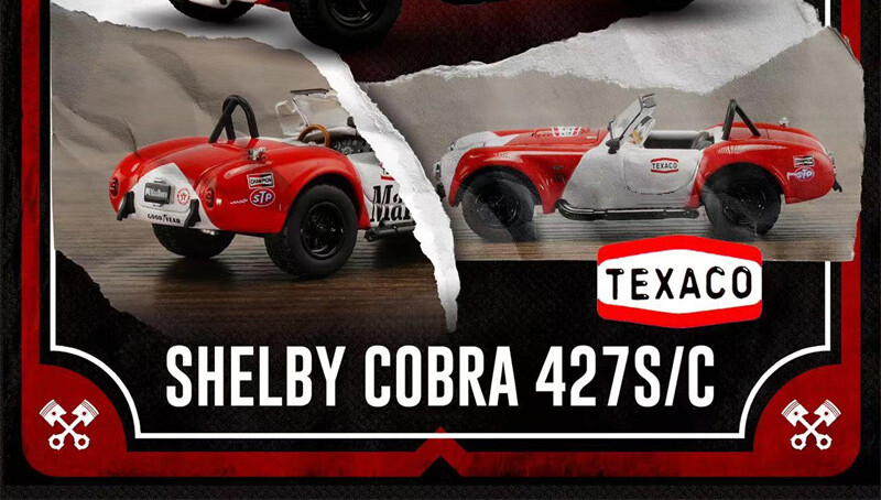 Fine Works 1:64 Shelby Cobra 427 Diecast Model Car – High Detail Collection New